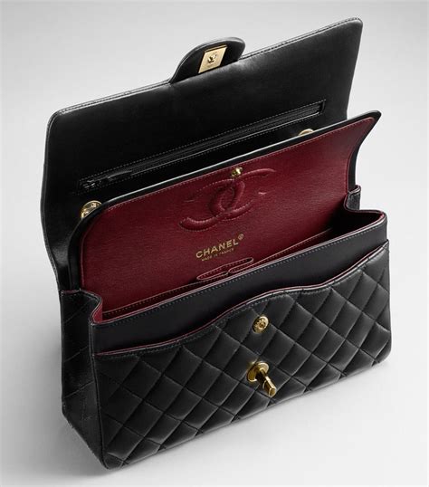 chanel classic flap bag red inside|original chanel classic flap bag.